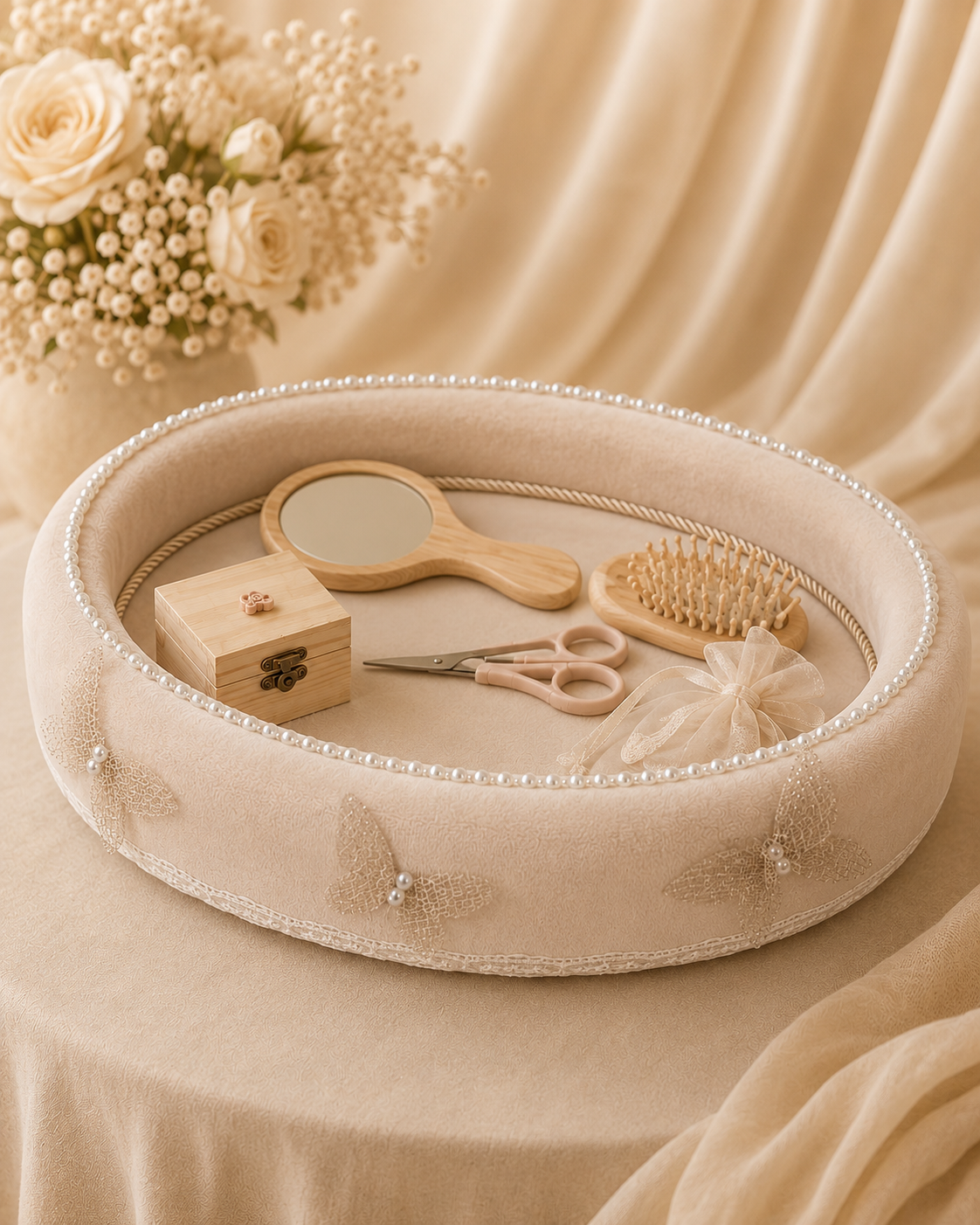 Tăviță de moț Butterfly Champagne – Maison Bébé