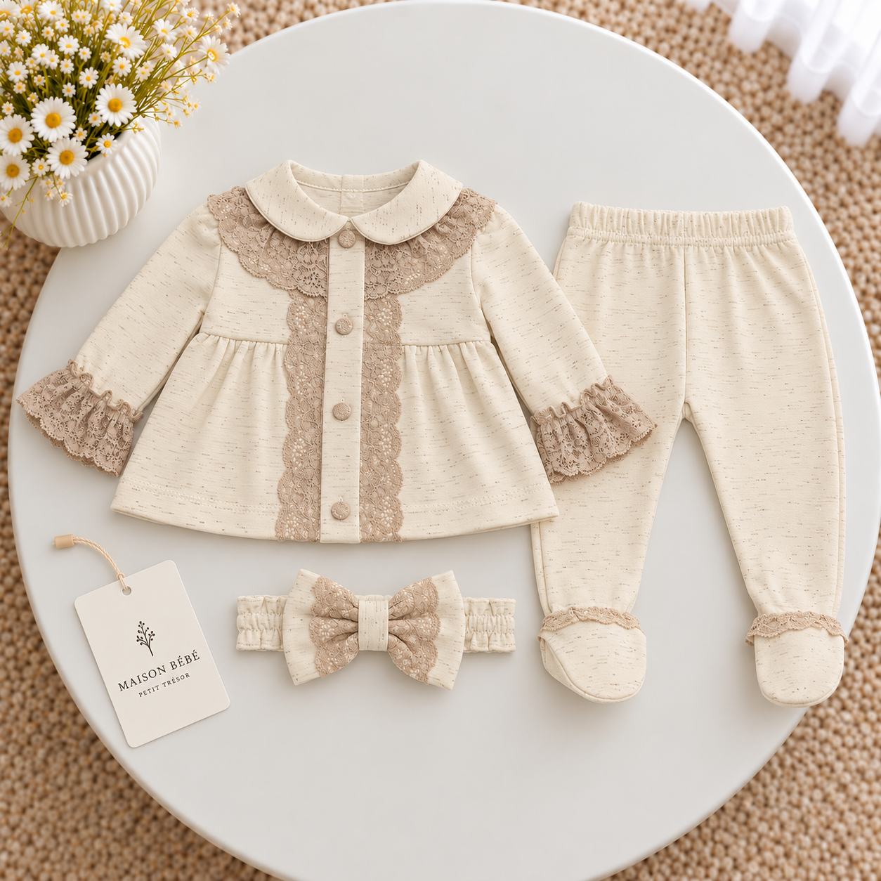 Beige Lace